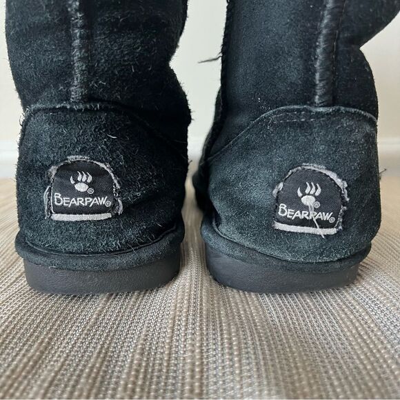 Bearpaw short Elle boots black Sz 7 women - Picture 7 of 13
